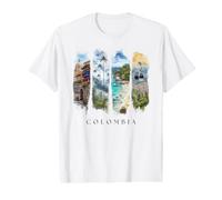 Colonial Balconies and Wax Palms Vacation Colombia Value Graphic T-Shirt