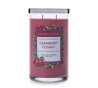 Colonial Candle Cranberry Cosmo Scented Jar Candle, Classic Cylinders Collection, 2 Wick, Red, 19 oz - Up to 120 Hours Burn