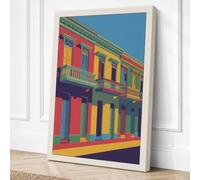 Colonial Facade Maximalist Canvas Wall Art Print 30x20 Inch (76 x 51 cm)