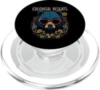Colonial Heights VA USA Bear Wearing Sunglasses Design PopSockets PopGrip for MagSafe
