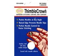 Colonial Needle Crown Thimble with Adhesive, Stainless Steel by Colonial Needle