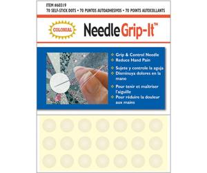 Colonial Needle Grip-It Flexible Self-Adhesive Dots-70/Pkg -60319
