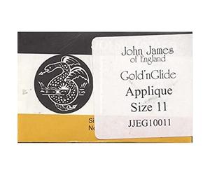 Colonial Needle JJEG100-11 Gold'n Glide Applique Hand Needles, Size 11, 10-Pack