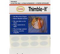 Colonial Needle Thimble-It Finger Pads-6, Metal, Beige, 1 Pack