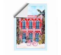 Colonial Paradise Tropical Unframed Wall Art Print A4 (29.7×21cm), Wall Decor for Living Room, Bedroom, Office & Home, Art Gift