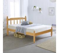 Colonial - Small Double - Waxed Pine - Wooden - Low Foot-End Bed - 4ft - Happy Beds