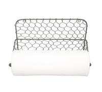 Colonial Tin Works Wall Paper Towel Holder With Chicken Wire
