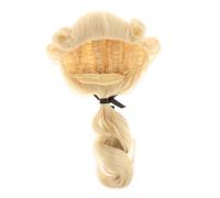 Colonial Wig Soft Comfortable Cosplay Costume with Ponytail Judge Lawyer Wig blonde