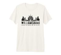 Colonial Williamsburg Virginia Distressed Style Design Premium T-Shirt