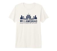 Colonial Williamsburg Virginia Distressed Style Design Premium T-Shirt