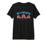Colonial Williamsburg Virginia Distressed Style Design Premium T-Shirt