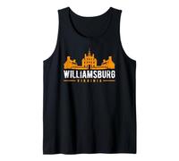Colonial Williamsburg Virginia Distressed Style Design Tank Top
