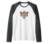 Colonial Williamsburg Virginia Vintage Distressed Design Raglan Baseball Tee