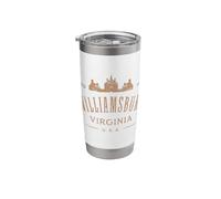 Colonial Williamsburg Virginia Vintage Distressed Style Stainless Steel Insulated Tumbler