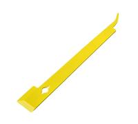 Colony Box Opening Lever Scraper | Yellow Metal Apiary Maintenance Tool with Hooked End for Frame Release, Comb Trimming, Propolis Control