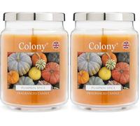 Colony Pumpkin Spice Large Jar, Up to 100hrs (Pack of 2)