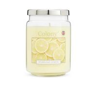 Colony Sparkling Lemon Large Candle, 100hrs, Yellow