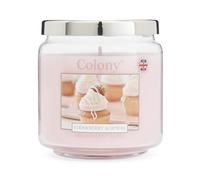 Colony Strawberry Surprise Medium Candle, 75hrs, Pink