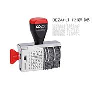 COLOP 04000/WD Ribbon Stamp - 4 mm Date, 12 Texts, 6 x 5 x 2 cm
