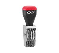 COLOP 04004 Rubber Numbering Stamp | 108831 | 4mm 4 Band Number Stamp | Manually Adjustable Batch Number Stamp