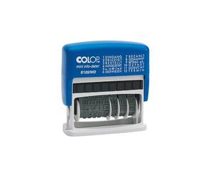 Colop 104959 Mini Info-Dater S120/WD Date Stamp Blue Grey 47x4mm