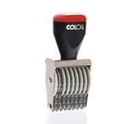 Colop 3mm Rubber Numbering Stamp, 8 Bands of Numbers, Robust Metal Frame for Frequent Use, 15.7x8.3x4.8 cm, Plastic and Metal, Rectangular, Stamp