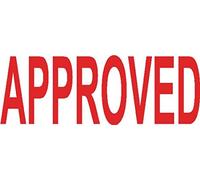 Colop Green Line Word Stamp Approved Red C144837APP