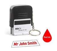 Colop C10 Keyring 26 x 9mm Personalised Custom Made Self-Inking Business Address Rubber Stamp