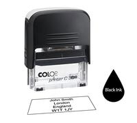 Colop C30 48 x 18mm - - Personalised Custom Made Self-Inking Business Address Rubber Stamp - Up to 4 Lines of Text Same Day Dispatch if Ordered Before noon