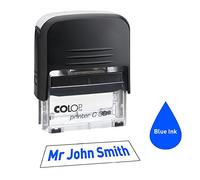 Colop C30 48 x 18mm - - Personalised Custom Made Self-Inking Business Address Rubber Stamp - Up to 4 Lines of Text Same Day Dispatch if Ordered Before noon