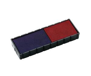 COLOP E/12/2 Blue/Red Replacement Pad - Single | 107142 | 2 Colour pad: Blue/Red | Fits COLOP S120/WD, S120/P, S160/DD