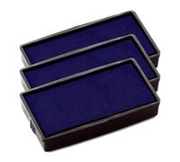 COLOP E/20 Replacement Ink Pads - Pack of 3 E20 Refill Pads Compatible with Printer 20 & Compact 20 Self Inking Stamps (Blue)
