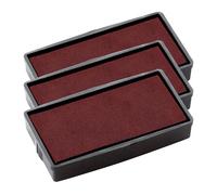 COLOP E/20 Replacement Ink Pads - Pack of 3 E20 Refill Pads Compatible with Printer 20 & Compact 20 Self Inking Stamps (Red)