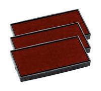 COLOP E/50 Replacement Ink Pads - Pack of 3 E50 Refill Pads Compatible with Printer 50 & Compact 50 Self Inking Stamps (Red)