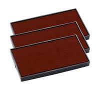 COLOP E/60 Replacement Ink Pads - Pack of 3 E60 Refill Pads Compatible with Printer 60 & Compact 60 Self Inking Stamps (Red)