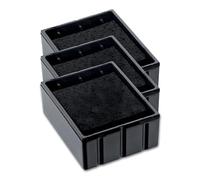 COLOP E/Q12 Replacement Ink Pads - Pack of 3 EQ12 Refill Pads Compatible with Printer Q 12 (Black)