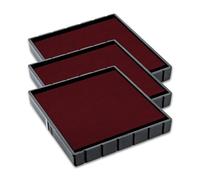 COLOP E/Q43 Replacement Ink Pads - Pack of 3 EQ43 Refill Pads Compatible with Printer Q 43 and Printer Q43 Dater (Red)