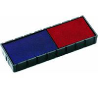 COLOP E122 BlueRed Replacement Pads - Pack of 2 107147 Two Colour Ink Pads Blu