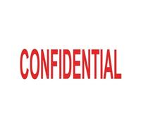 Colop Word Stamp Green Line Confidential
