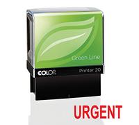 Colop Green Line Word Stamp Urgent Imprint 38x14mm Red