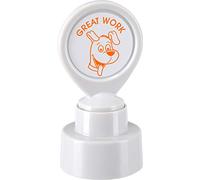 COLOP motivational stamp - Great Work - Orange ink | 147174 | Teacher reward school stamper