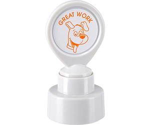 COLOP motivational stamp - Great Work - Orange ink | 147174 | Teacher reward school stamper