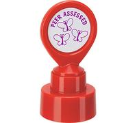 COLOP motivational stamp - Peer Assessed - Violet ink | 148671 | Teacher reward school stamper