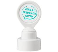 COLOP motivational stamp - Verbal Feedback Given - Green ink | 148673 | Teacher reward school stamper