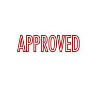 Colop Colop Green Line P20 Self Inking Word Stamp APPROVED 37x13mm Red Ink