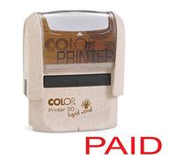 Colop P20 Liquid Wood Paid Eco Friendly Self Inking Stamp (Red Ink)