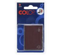 Colop Rectangular Plastic Ink Refill Pads with Hinge Lid, 2 Count, Red, 8.3 x 2.4 x 14.0 cm