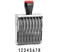 COLOP 15008 Rubber Numbering Stamp | 108907 | 15mm 8 Band Batch Number Stamp
