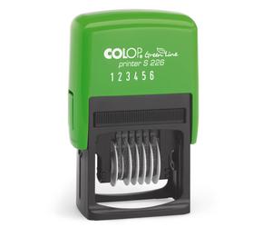COLOP S226 Green Line Numberer Stamp Self Inking Pre-Inked Eco Office Stationery