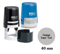 COLOP Self Inking Rubber Stamp Custom Round Logo Stamper Personalized 40mm / 4cm